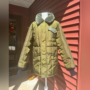 RefrigiWear Mens Iron-Tuff Ice Parka with Hood Water-Resistant Insulated Coat SM